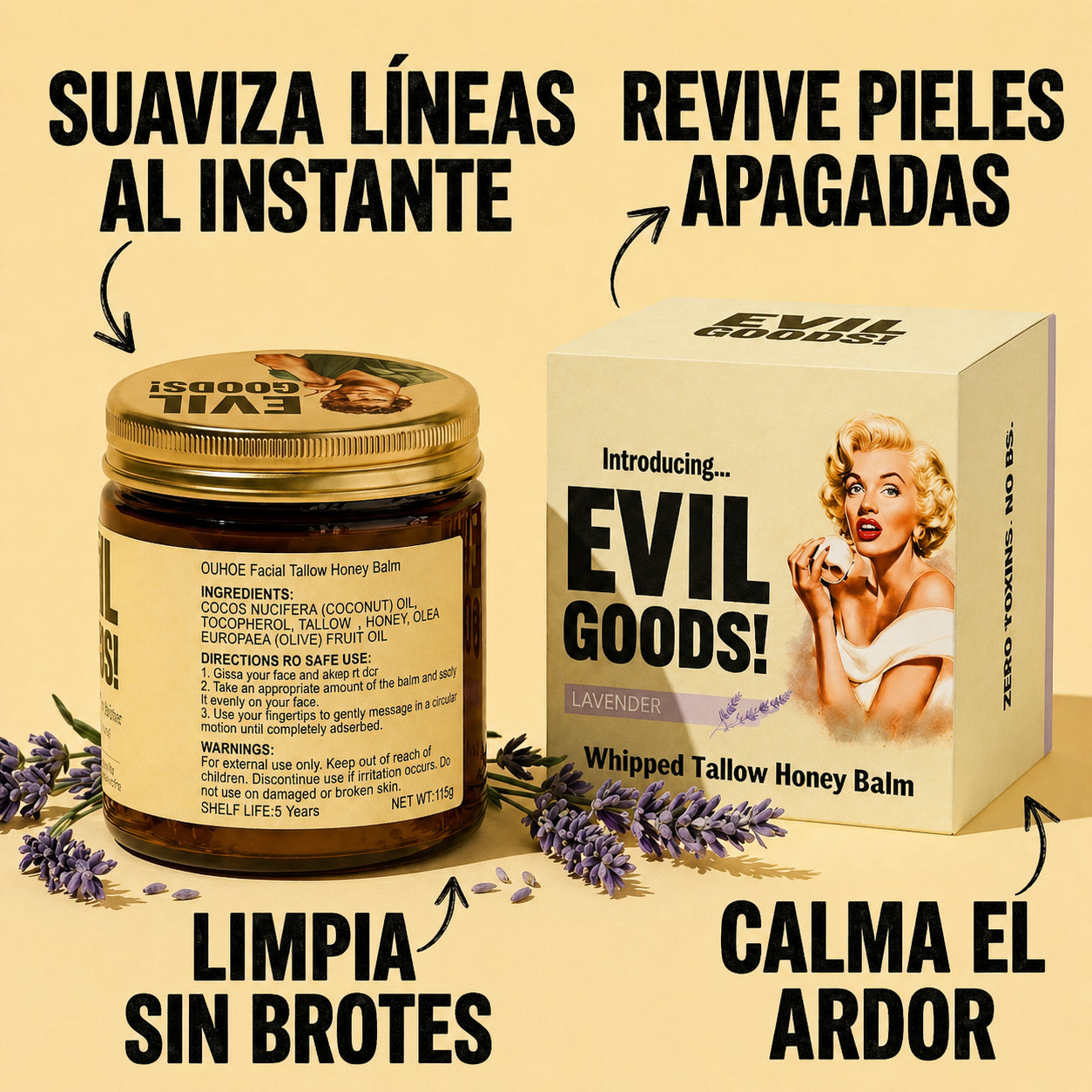 SEBO DE RES ORIGINAL EVIL GOODS®: Para La Piel Que Ya Lo Intentó Todo ✨