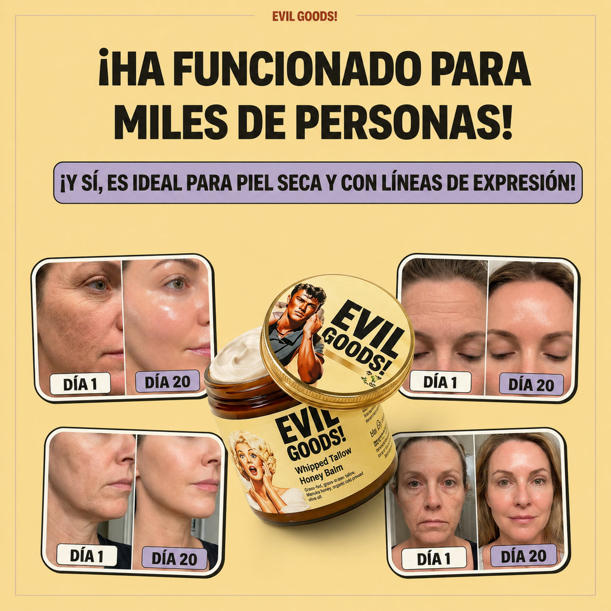 SEBO DE RES ORIGINAL EVIL GOODS®: Para La Piel Que Ya Lo Intentó Todo ✨
