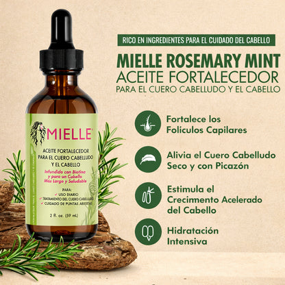 MIELLE ROSEMARY MINT®: Rescata Tu Cabello, Renace Tu Confianza 😮‍💨✨