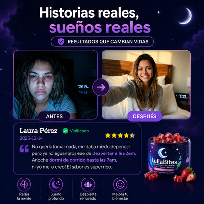 LullaBites™ Sleep Gummies | Porque Dormir Bien Cambia Cómo Vives Cada Día