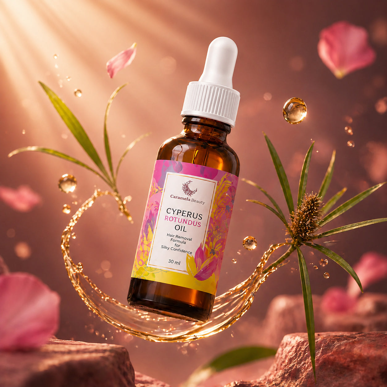 CYPERUS ROTUNDUS OIL 60ml: Tratamiento natural anti vello sin irritación🪒💖