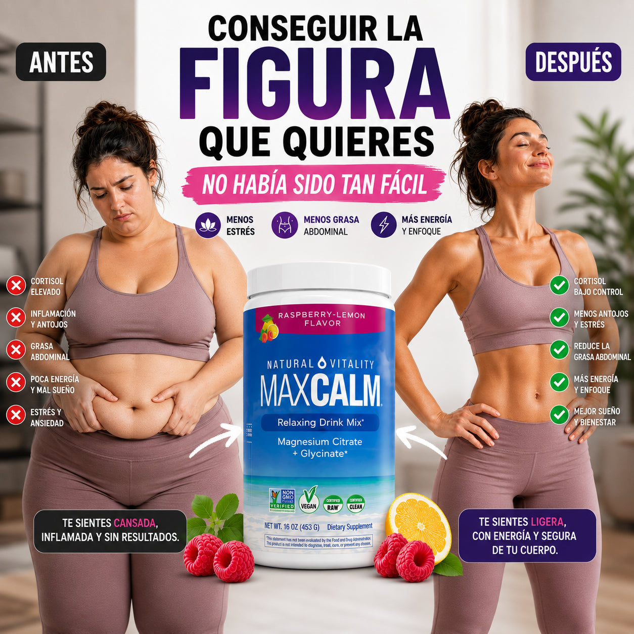 MAX CALM: Deja De Luchar Contra Tu Propio Cuerpo. 🤍