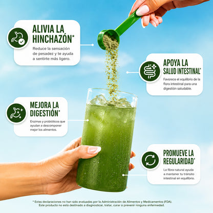 🌿 Bloom Greens & Superfoods – Sabor Fresa Kiwi 🍓🥝