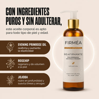 Aceite Corporal Reafirmante - Combate Celulitis, Flacidez y Arrugas