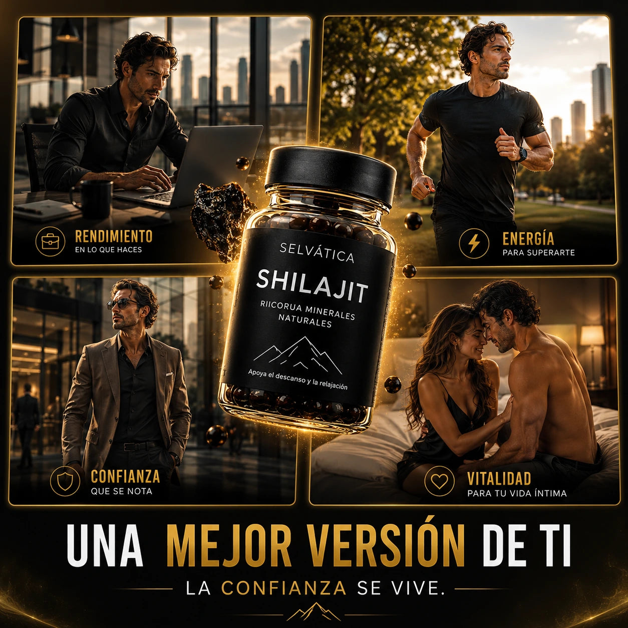 Shilajit Selvática™: Eleva tu Energía y Vitalidad Diaria ♣️