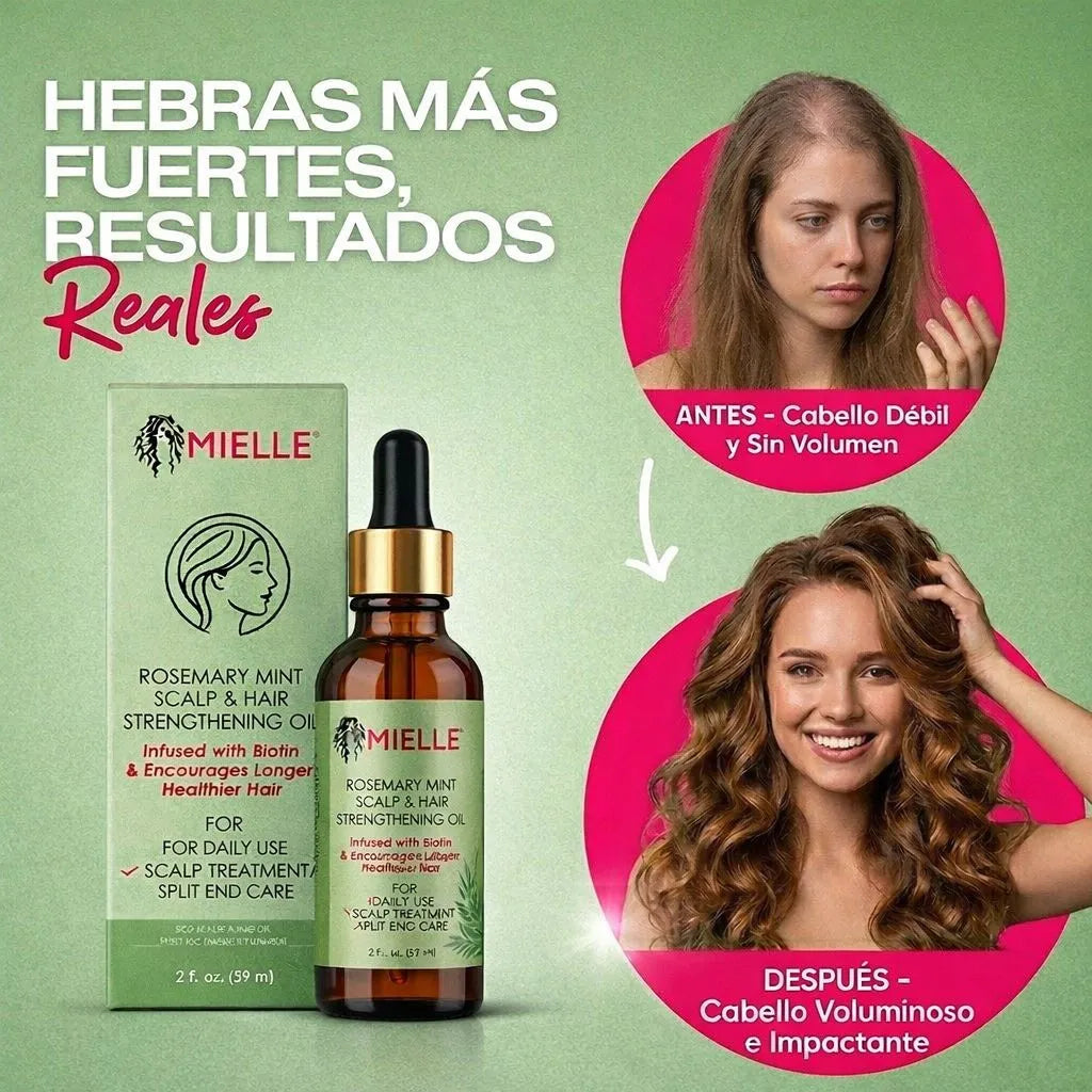 MIELLE ROSEMARY MINT®: Rescata Tu Cabello, Renace Tu Confianza 😮‍💨✨
